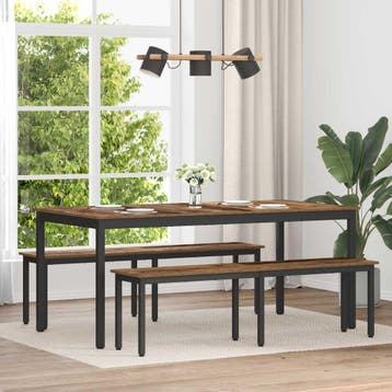 vidaXL Bank Oudhout 160 x 35 x 45 cm Bewerkt hout, Verzenden, Nieuw, Hout