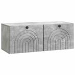 vidaXL Wandbeugel TV-kast Betongrijs 78,5 x 31 x 30 cm, Huis en Inrichting, Minder dan 50 cm, Verzenden, Nieuw, Minder dan 100 cm