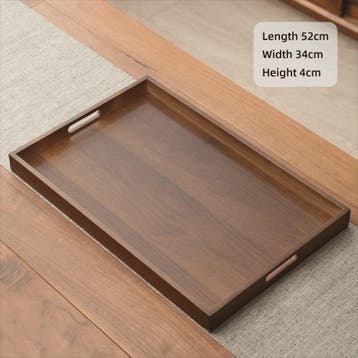 Luxe Houten Serveerplank met Handvat - Bamboe & Walnoot Kleu, Verzenden, Nieuw