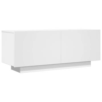 Tv-kast Industrieel Wit | Tweedekansje | OP=OP, Huis en Inrichting, 100 tot 150 cm, Ophalen of Verzenden, Zo goed als nieuw, Minder dan 100 cm