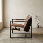 Fauteuil Timo koeienhuid, Ophalen of Verzenden, Nieuw