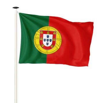 Vlag Portugal 100x150cm (voor gevelstok), Nieuw
