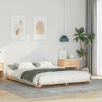 vidaXL Bedframe Bruin 160 x 220 cm Massief grenenhout, Verzenden, Nieuw, Bruin, Hout