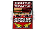 Stickerset sponsor Honda / Dunlop 14-delig, Ophalen of Verzenden, Nieuw, Honda