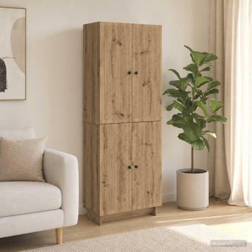 vidaXL Kastenset 2 st Artisanaal eiken Bewerkt hout, Verzenden, Nieuw