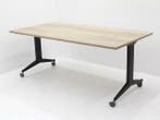 Klaptafel Timmy-R - 180x90cm- halifax eiken - T-poot, Huis en Inrichting, Tafels | Eettafels, Ophalen of Verzenden, Gebruikt