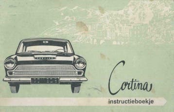 1965 Ford Cortina Instructieboekje Handleiding Nederlands, Verzenden