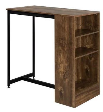 Bartafel met 3 Planken – Spaanplaat & Metaal, 91×49×91 cm, Verzenden, Nieuw