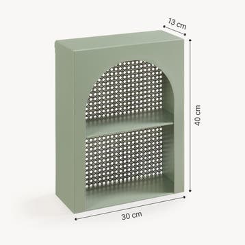 Wandrek Jäller 40x30x13 cm groen [en.casa], Huis en Inrichting, Woonaccessoires | Wandplanken en Boekenplanken, Verzenden, Nieuw