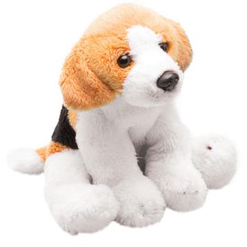 Beagle hond knuffel - pluche - 13 cm - hondenknuffel, Verzenden, Nieuw