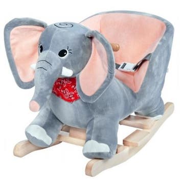 Schommeldier Olifant met veiligheidsgordel hobbeldier, Verzenden, Nieuw