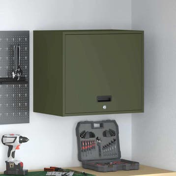 vidaXL Wandkast voor Garage Olijfgroen 60 x 40 x 53 cm, Huis en Inrichting, Kasten | Overige, Verzenden, Nieuw