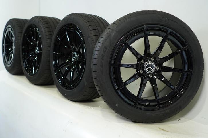 Mercedes GT 43 53 63 AMG X290 19 inch velgen Pirelli Zomerba, Auto-onderdelen, Banden en Velgen, Velg(en), Gebruikt, 19 inch, Zomerbanden
