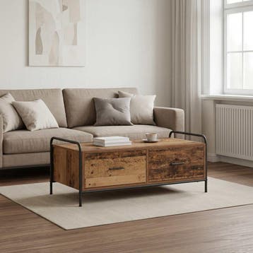 vidaXL Salontafel Oud hout 99,5 x 49 x 41 cm Bewerkt hout, Huis en Inrichting, Verzenden, Nieuw, Overige houtsoorten, Minder dan 50 cm
