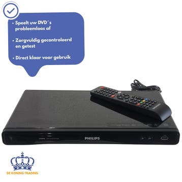 Philips DVP3380 | DVD Speler | DVD Speler HDMI | CD DVD, Verzenden, Zo goed als nieuw, Dvd-speler, Philips