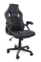 Bureaustoel Racer PRO | ECO-leer Zwart | Nieuw | Scherpe..., Zwart, Nieuw, Ophalen of Verzenden, Bureaustoel