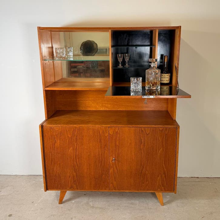 Modulair highboard U450, Jiroutek, Huis en Inrichting, Kasten | Buffetkasten, 25 tot 50 cm, Met deur(en), Met klep(pen), Met plank(en)