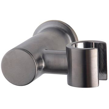 Wiesbaden Wandhanddouchehouder - Kantelbaar - Gunmetal, Ophalen of Verzenden, Nieuw