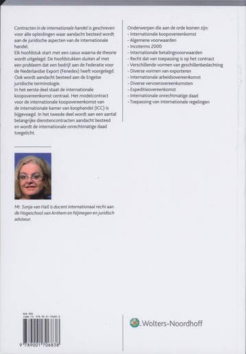 Contracten in de internationale handel 9789001706838, Verzenden, Gelezen, S. van Hall