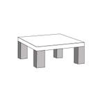 Salontafel T14-L Emmen - salontafel, Nieuw, Overige materialen