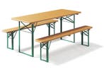 Biertafel en banken 180 x 70 | Kwaliteits biertafelset, Tuin en Terras, Picknicktafels, Ophalen of Verzenden, Nieuw