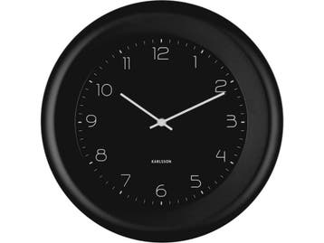 Karlsson Dual Disc - Wandklok - Ø38cm - Zwart, Verzenden, Nieuw