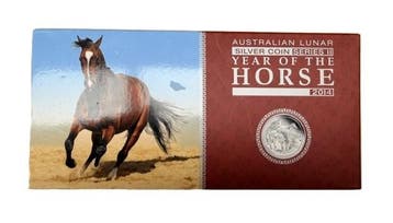 Set - Lunar II - 1/2 oz t/m 2 OZ - 2014- Year of the Horse, Verzenden, Losse munt, Zilver