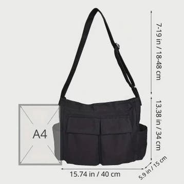 Vintage Canvas Schoudertas Dames - Ruime Crossbody Tas voor, Sieraden, Tassen en Uiterlijk, Verzenden, Nieuw