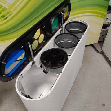 Afvalbak Lune Split 4 - 4x 38 liter wit met antraciet deksel, Ophalen of Verzenden, Nieuw