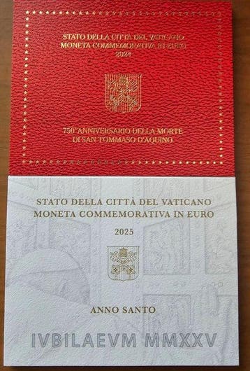 Vaticaan. 2 Euro 2024/2025 Tommaso DAquino + Anno Santo