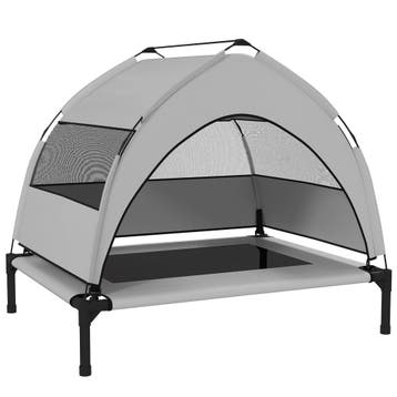 Outdoor Hondenligbed Met Dak, Verhoogd Hondenbed Voor Middel, Verzenden, Nieuw