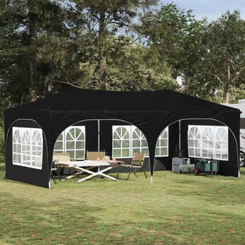 vidaXL Pop-up partytent 575 x 288 x 245 cm Antraciet Oxford, Verzenden, Nieuw, Partytent