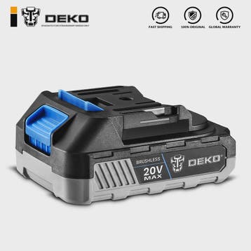 DEKO 20V Accu 1500mAh Li-ion - Snel Laden & Veilig voor Elek, Verzenden, Nieuw