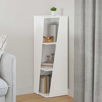 vidaXL Zijplank Hoogglans wit 33 x 32 x 100,5 cm Bewerkt, Minder dan 50 cm, Verzenden, 100 tot 150 cm, Nieuw