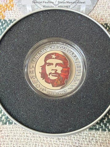 Congo. 1 Onza 2023 Ernesto Che Guevara Glas Mosaic / Bernit