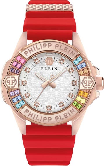 Philipp Plein PWOFA0325 Plein Majesty dameshorloge, Overige merken, Staal, Verzenden, Polshorloge