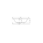 Ligbad Geberit Renova Plan Duobad Acryl 180 x 80 CM Zonder, Ophalen of Verzenden, Nieuw