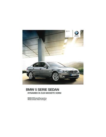 2012 BMW 5 SERIE SEDAN BROCHURE NEDERLANDS, Nieuw, BMW, Author