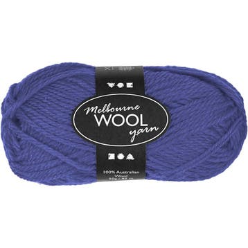 Melbourne wolgaren, L: 92 M, blauw, 50 gr/ 1 bol, Nieuw