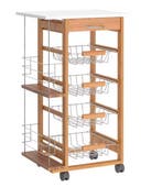 Keukenwagen met Lade, Manden & Zijrekken – 83 cm, Verzenden, Nieuw