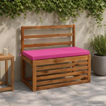 vidaXL Bankkussen SOEST 100% Polyester Roze 80 x 40 x 5 cm, Verzenden, Nieuw, Roze