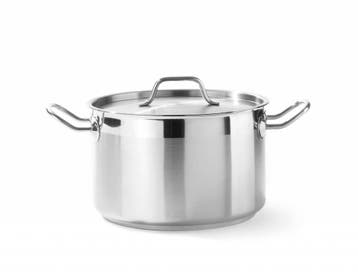 Hendi Kookpan Middel met deksel | 6 Formaten, Verzenden