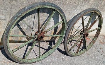 Industriële apparatuur - Wielen van de wagen in smeedijzer -
