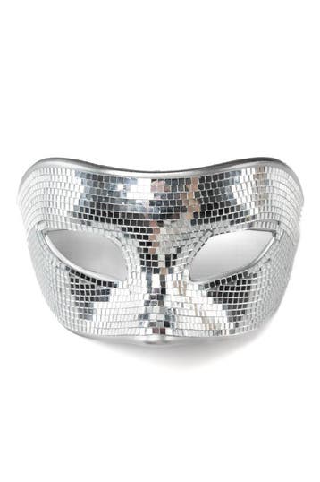 KIMU® Discobal Masker Oogmasker Spiegeltjes Disco Spiegelbal, Ophalen of Verzenden, Nieuw, Feestartikel, Carnaval