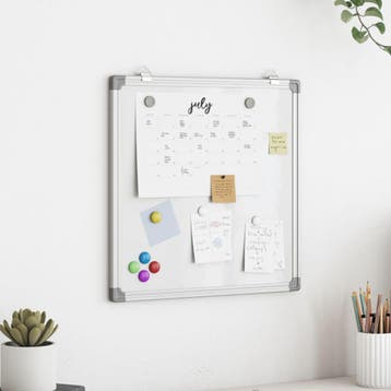 vidaXL Whiteboard magnetisch 60x60x1,7 cm aluminium, Verzenden, Nieuw in verpakking