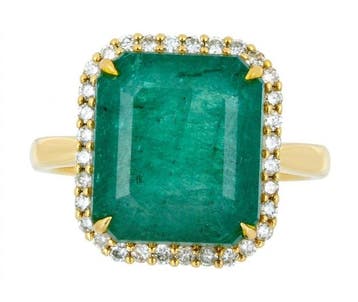 Zonder minimumprijs - Ring - 14 karaat Geel goud - 7.83ct., Nieuw