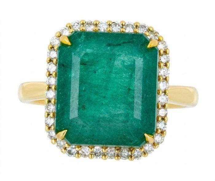 Zonder minimumprijs - Ring - 14 karaat Geel goud - 7.83ct., Sieraden, Tassen en Uiterlijk, Ringen