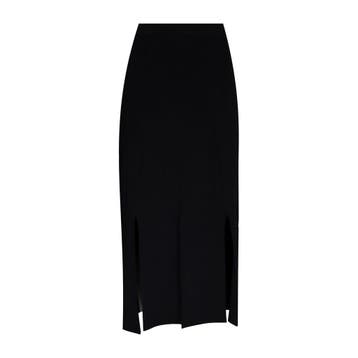 Verysimple • zwarte midi rok • S, Kleding | Dames, Jurken, Verzenden, Nieuw, Maat 36 (S), Verysimple