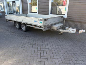 Nette! Hulco Medax Plateauwagen 405x203 cm 3500 kg!, Gebruikt