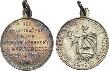 Ar-siegespfennig 1914 Eerste wereldoorlog, Verzenden